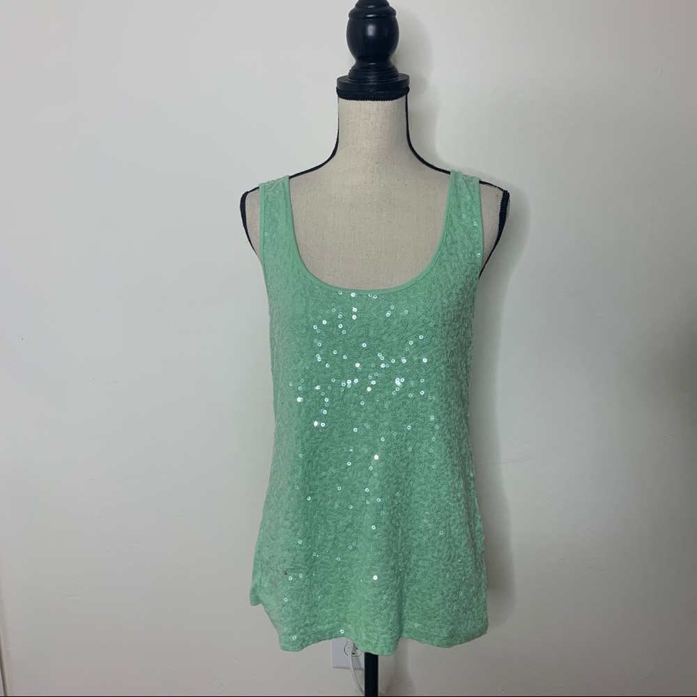 Old Navy Mint sequin tank top